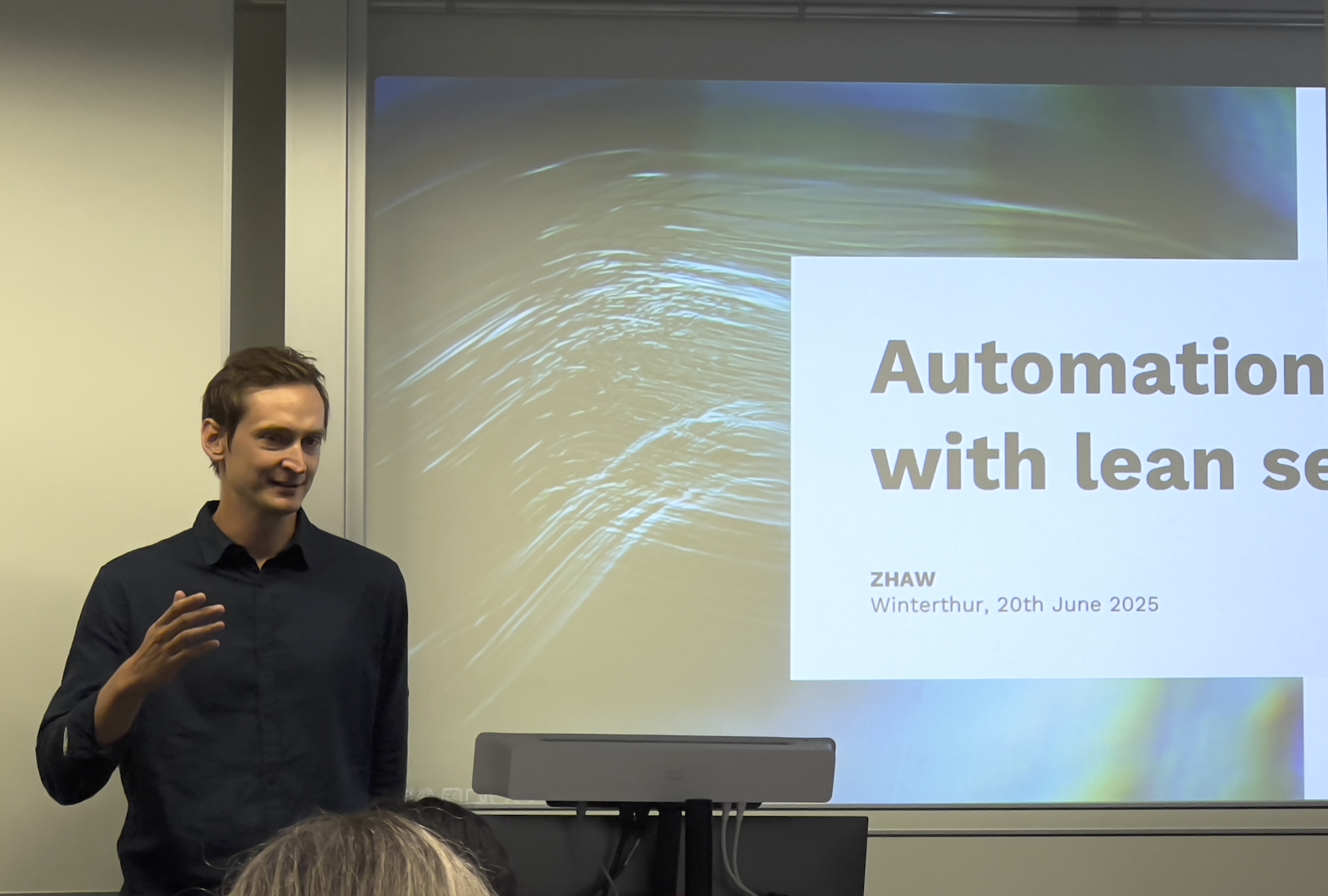 Gastvortrag an Zürcher Hochschule (ZHAW) zu AI-Automation